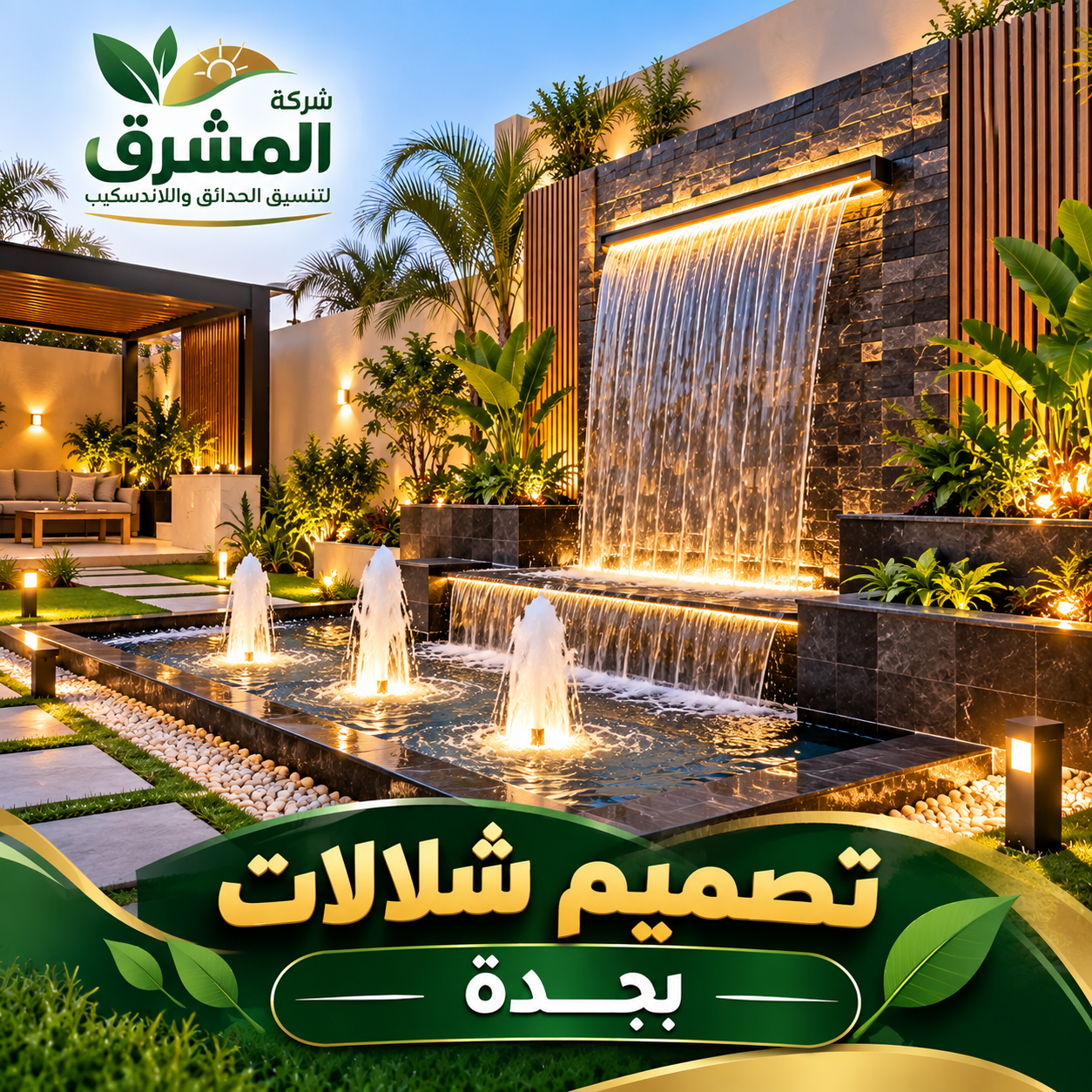 تصميم شلالات بجدة