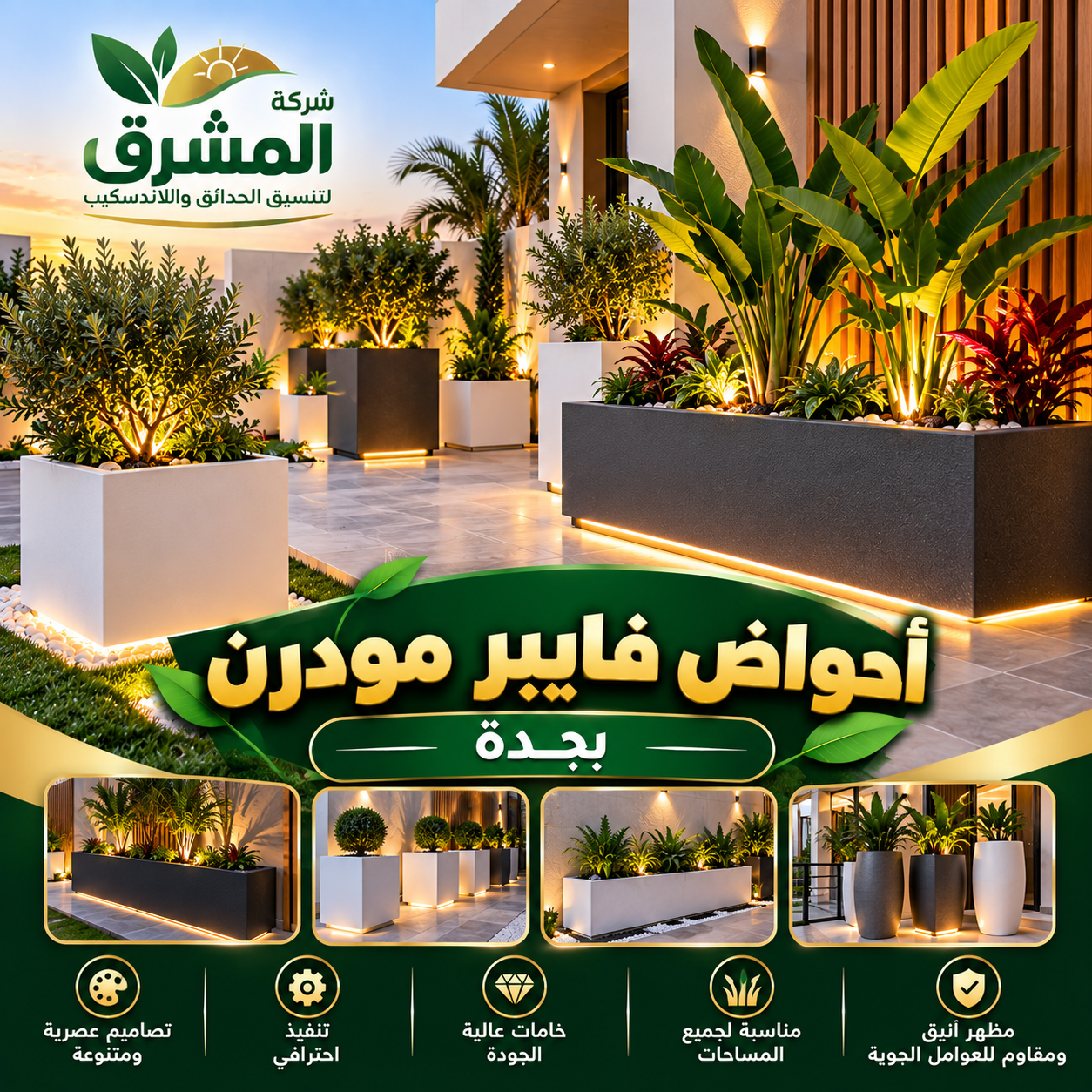 أحواض فايبر مودرن بجدة