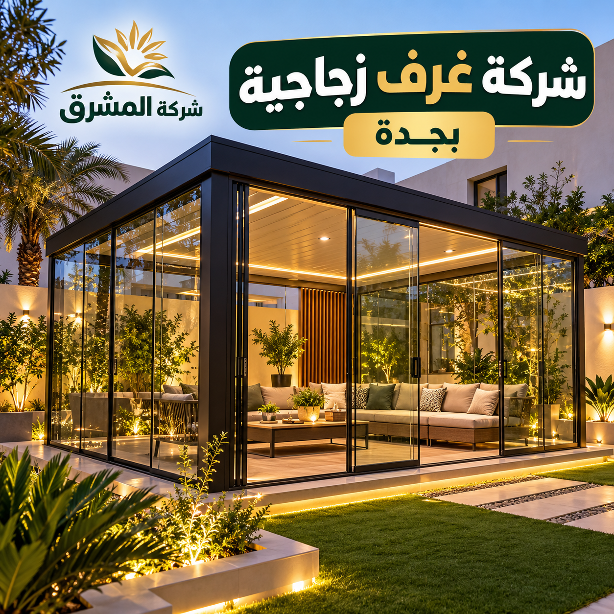 شركة غرف زجاجية بجدة