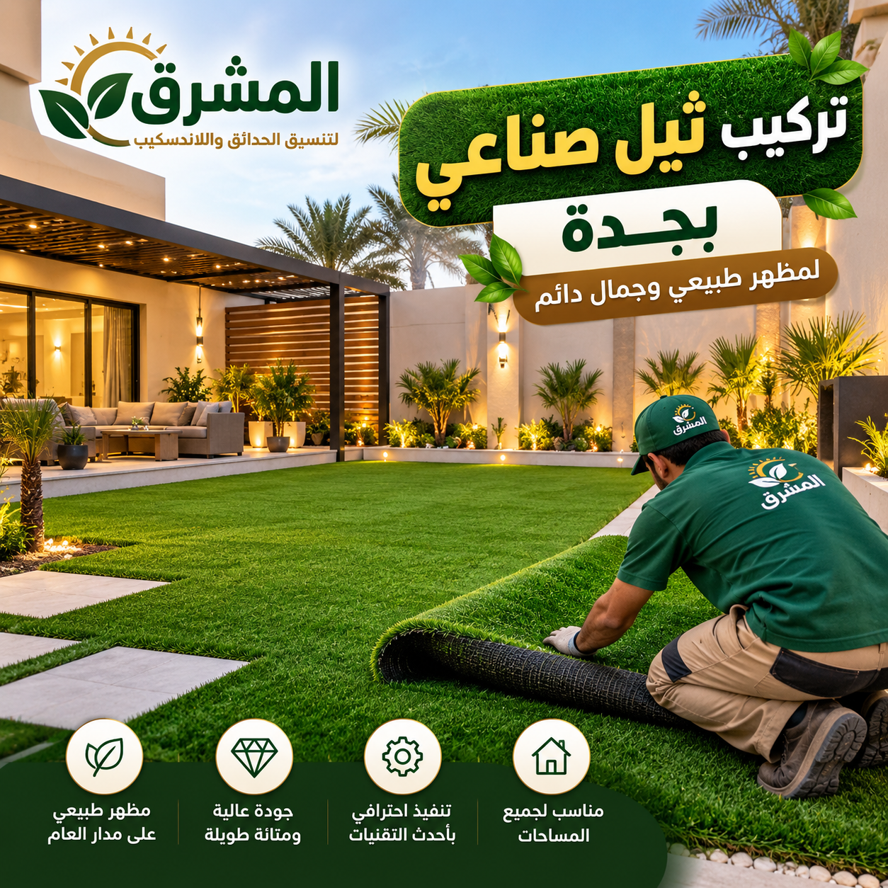 تركيب ثيل صناعي بجدة