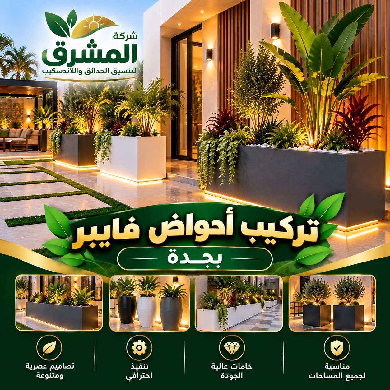 تركيب أحواض فايبر بجدة